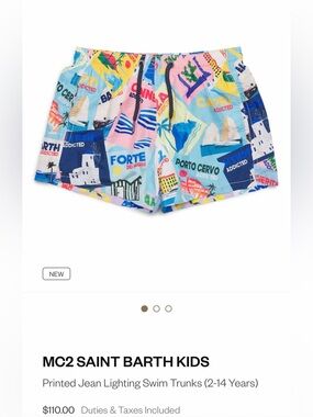 MC2 Saint Barth Kids Swim Shorts